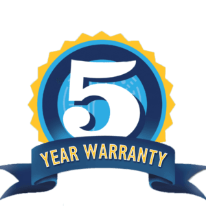 5 Year Warranty